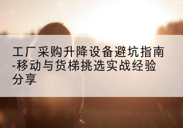 新城移动式升降机怎么选-工厂采购升降设备避坑指南-移动与货梯挑选实战经验分享